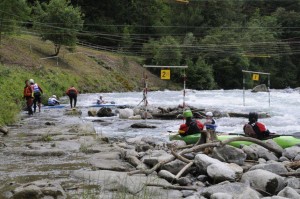 Campo gara sul Fiume Noce